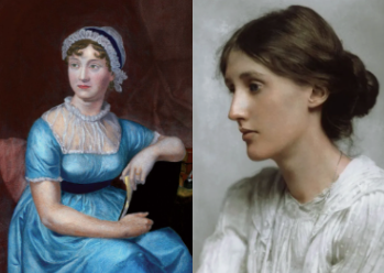 Photo of Jane Austen and Virginia Woolf